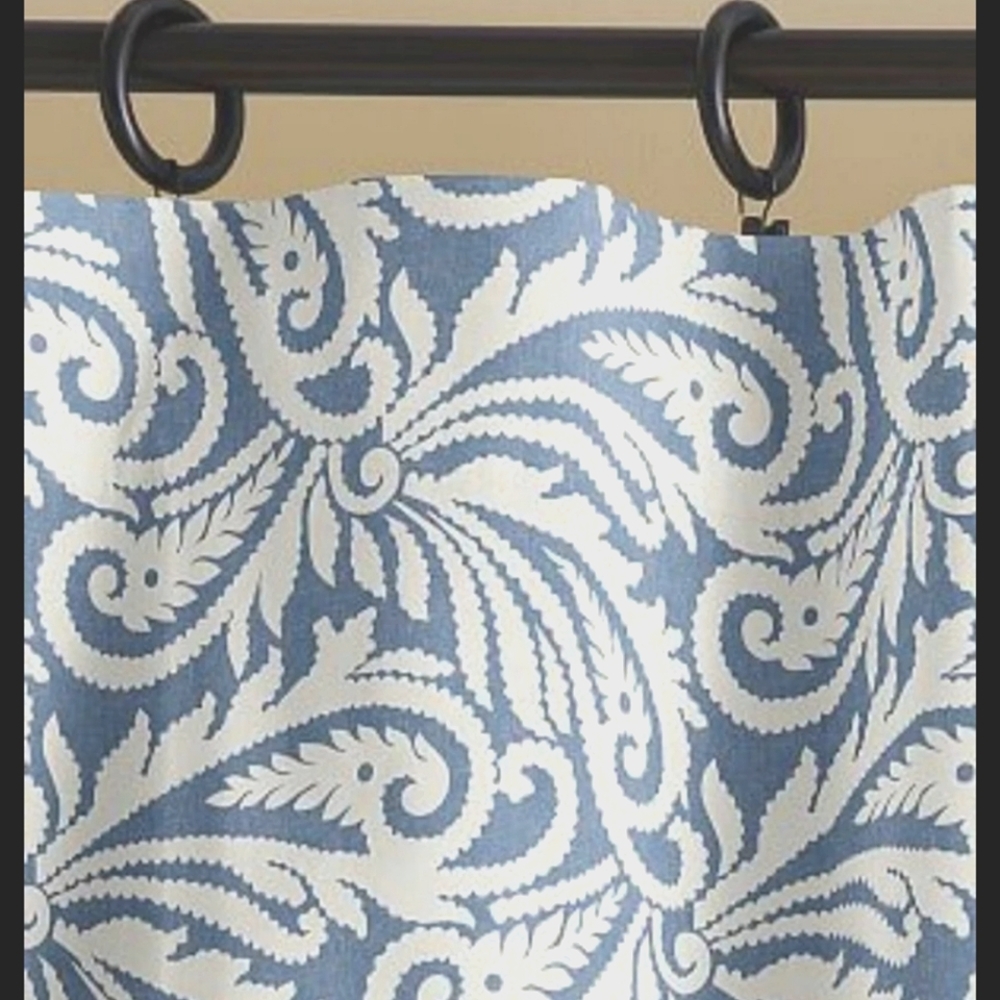 One Pottery barn Wynnfield Paisiey panel 50x96 open box